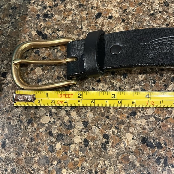 Redwing Leather Black Belt Style 96519 Gold Buckle Size 50 Excellent Condition - Picture 7 of 9
